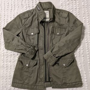 Green utility jacket